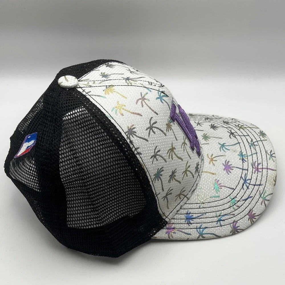 LA Baseball Cap Iridescent Palm Tree Design